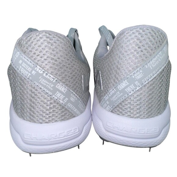 Under Armour Glyde 2 MT Womens Size 9 Grey Softball Metal Cleats New - Picture 4 of 7